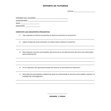 4 reporte de tutorías
