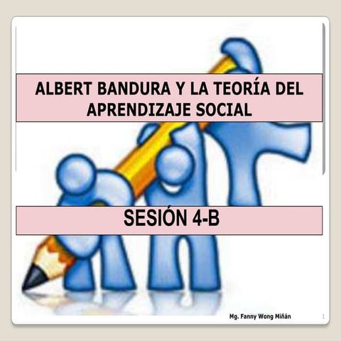 ALBERT BANDURA Y LA TEORÍA DEL APRENDIZAJE SOCIAL - FANNY JEM WONG -SEMANA 4