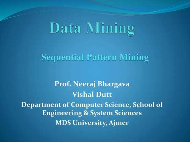 4 sequential pattern mining