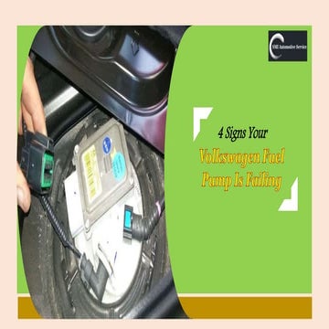 4 Signs your Volkswagen Fuel Pump is Failing