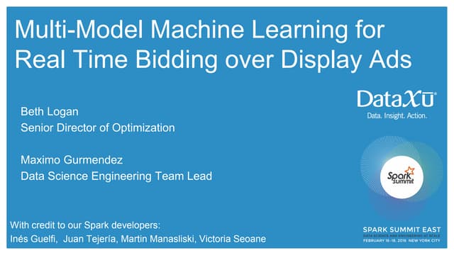 Multi Model Machine Learning by Max...