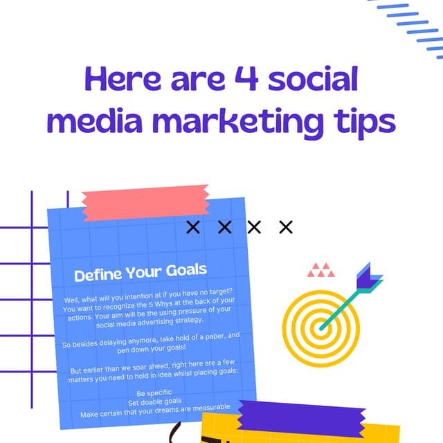 4 social media marketing tips | PDF