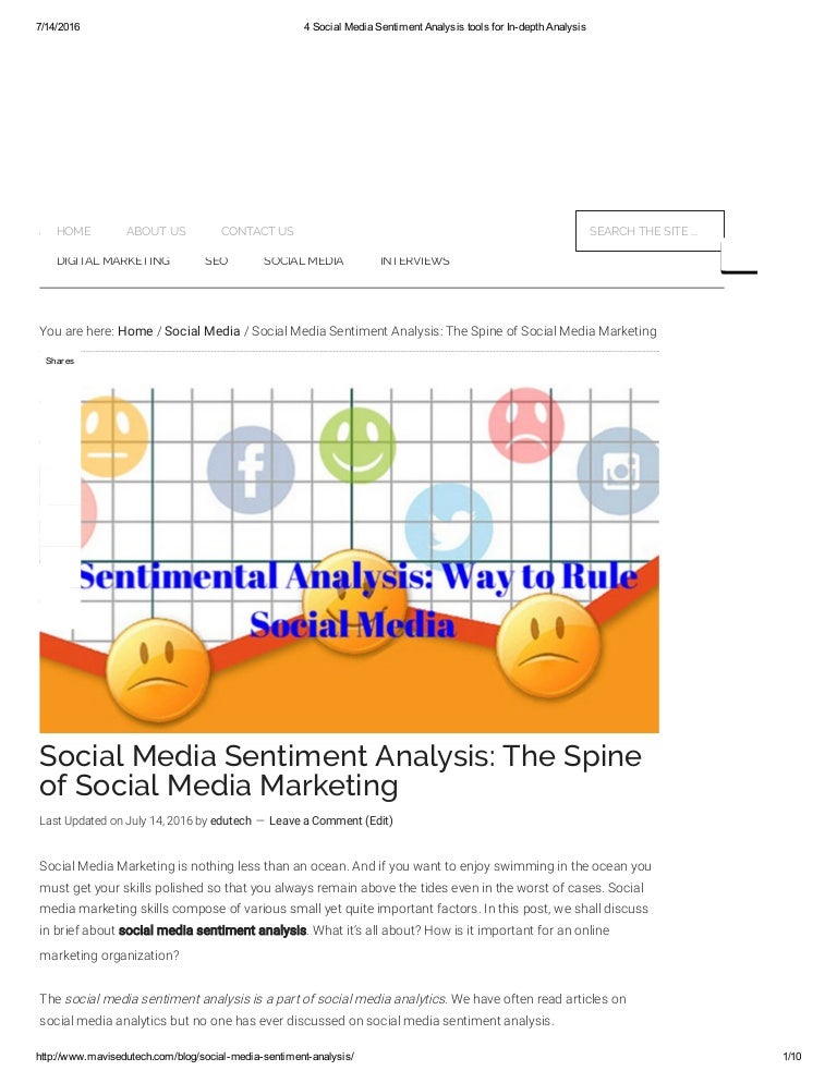 4 social media sentiment analysis tools for in depth analysis