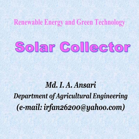 4 solar  collector