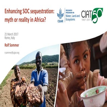 Enhancing SOC sequestration: myth or reality in Africa?