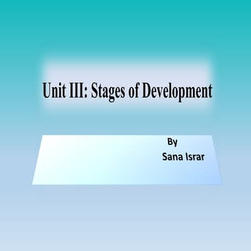 4 # stages of development
