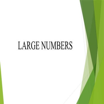 CH 1 Large Numbers power point presentation | PPTX
