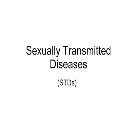 Chapter 17 Reproduction in Humans Lesson 4 - Sexually Transmitted Diseases (S...