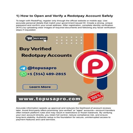 4) Step‑by‑Step Guide to Using Your Redotpay Account Effectively.pdf