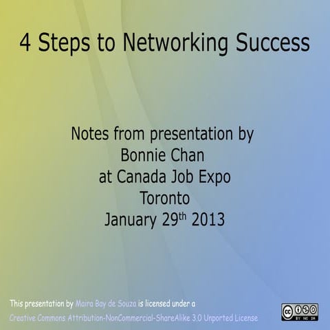 4 steps to networking success