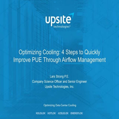 4 steps to quickly improve pue through airflow management