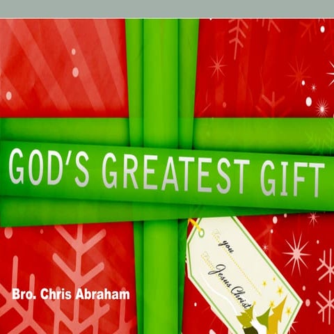 God's Greatest Gift
