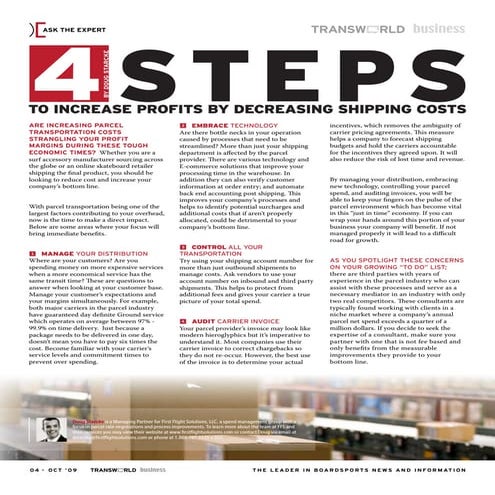 TWB Article October 09