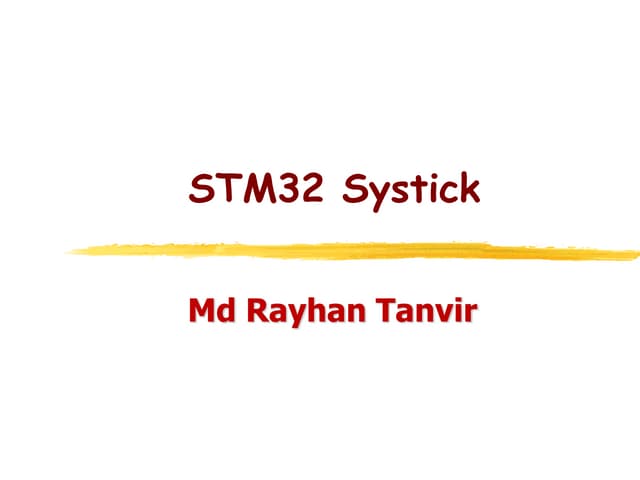 4 STM32's SysTick.ppt