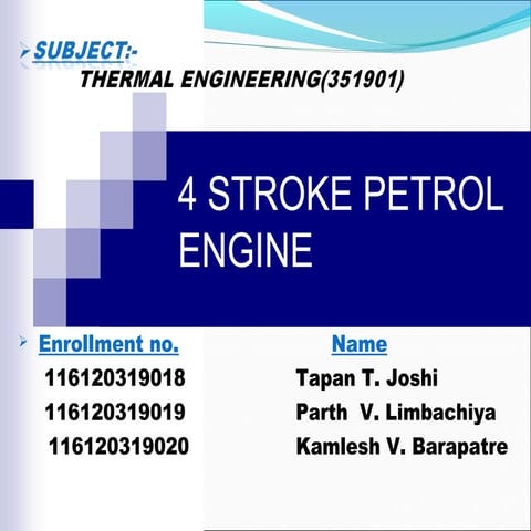 4 stroke engine
