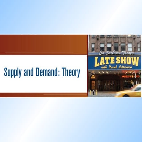 4 supply theory