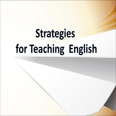 Four Teaching Strategies in English