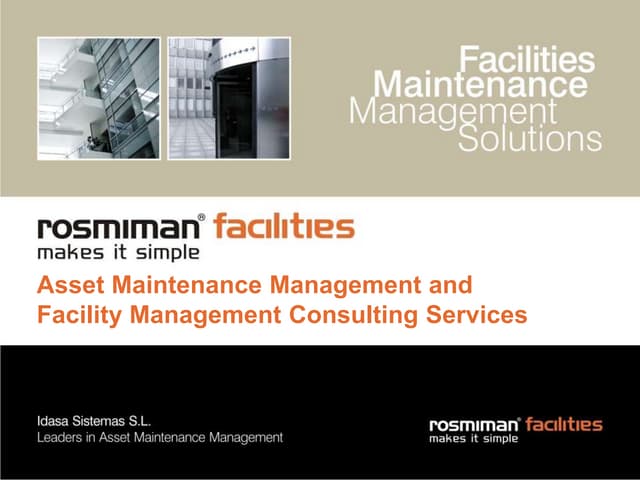 Asset & Facility Management Consulting Services