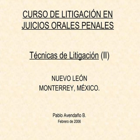 4 tecnicas de litigacion 2