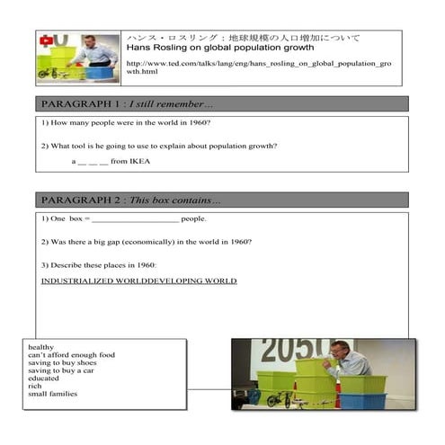 4 ted hans rosling population growth spring 2011 pp | DOCX