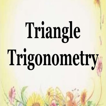  l1. trigonometric function