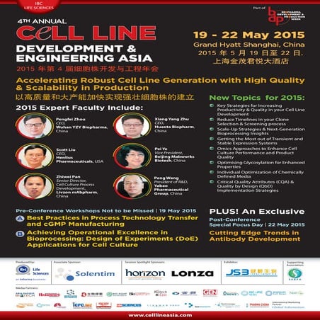 Cell Line Development and Engineering 2015 