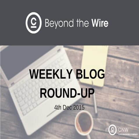 Weekly Blog Round-Up- 4th Dec 2015