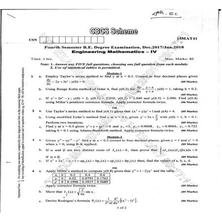 4th semester VTU Electronics & Communication Engineering CBCS scheme ...