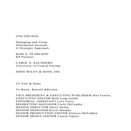 4TH EDITIONManaging and UsingInformation Systems.docx