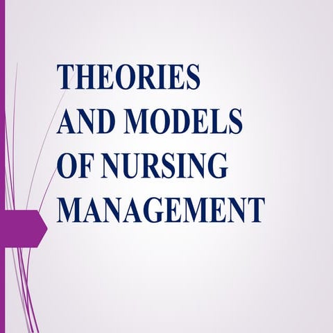 Theories & models of Management in ppt use in ANP and Management