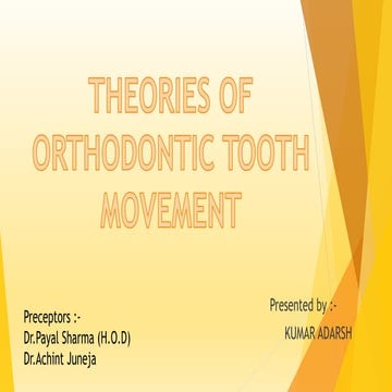theories of tooth movement