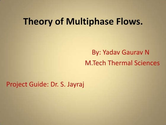 01 multiphase flows- fundamental definitions | PPT