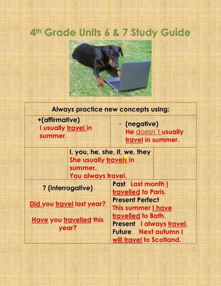 4th grade units 6 study guide 2