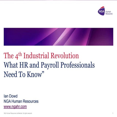 4th industrial revolution & the Future of Work