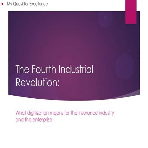The Fourth Industrial Revolution: Insurance