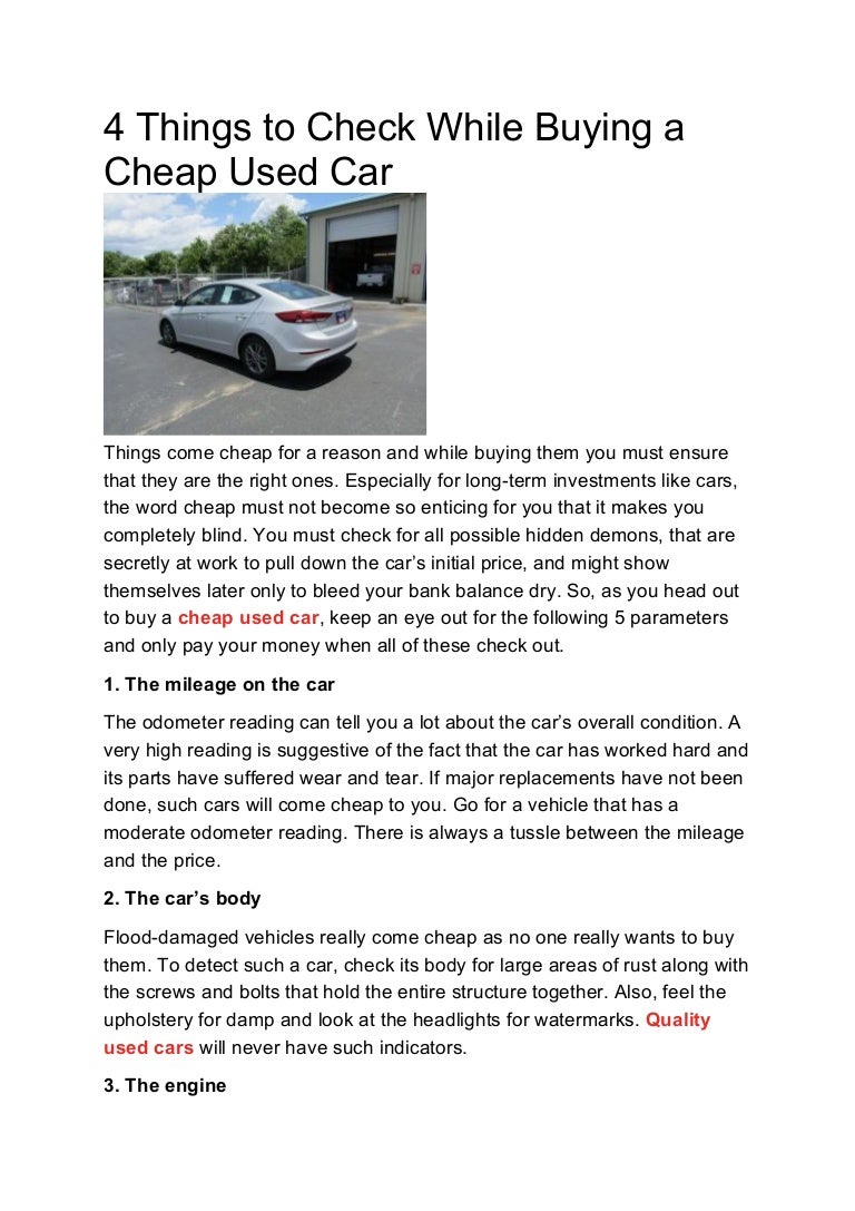 Really Cheap Cars >> 4 Things To Check While Buying A Cheap Used Car Really Cheap Cars >> 4 Things To Check While Buying A Cheap Used Car