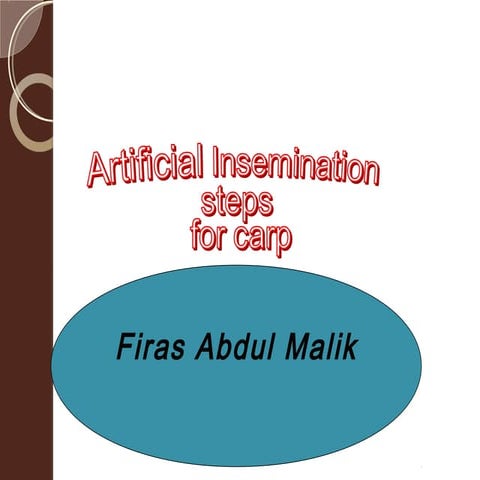 Artificial insemination steps for carp | PPT