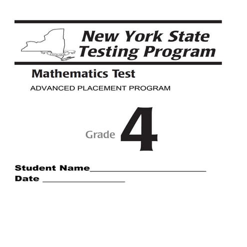 4th math advanced placement program | DOC