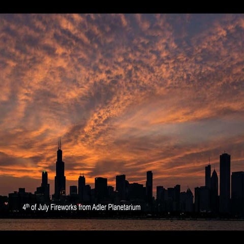 4th of July fireworks from Adler Planetarium