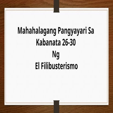 Kabanata 26: Ang Paskin (El filibusterismo) | PPTX