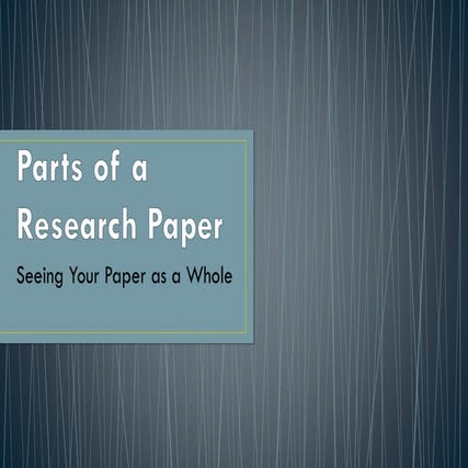 Comprehensive Guide to Structuring a Research Paper for Academic ...