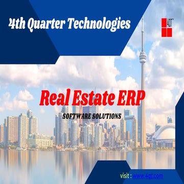 Real Estate Management with Innovative ERP Solutions | 4QT | PPTX