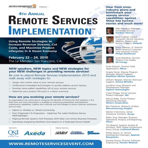 4th Annual Remote Services Implementation Summit
