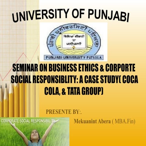 Business Ethics and Corporate Social Responsibility 