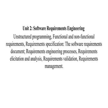 Requirement engineering process | PDF