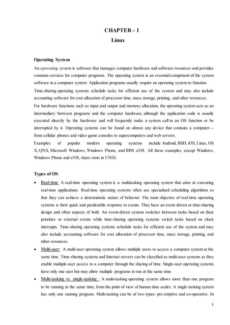 training report