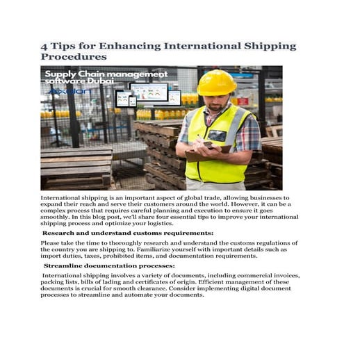 Cross Border Logistics- Strategies to Streamline International Supply ...