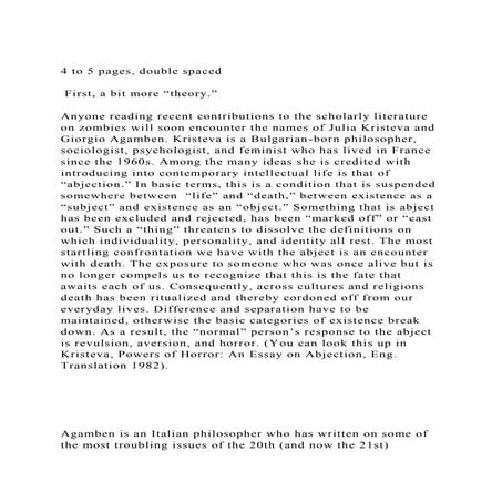 Lecture 04 - The Abject Zombie | PDF