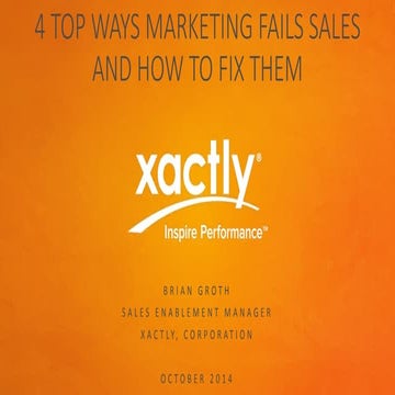 4 top ways marketing fails sales - from Dreamforce 14