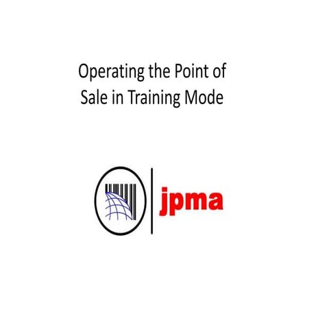 JPMA WIC 4 - How to use Training Mode